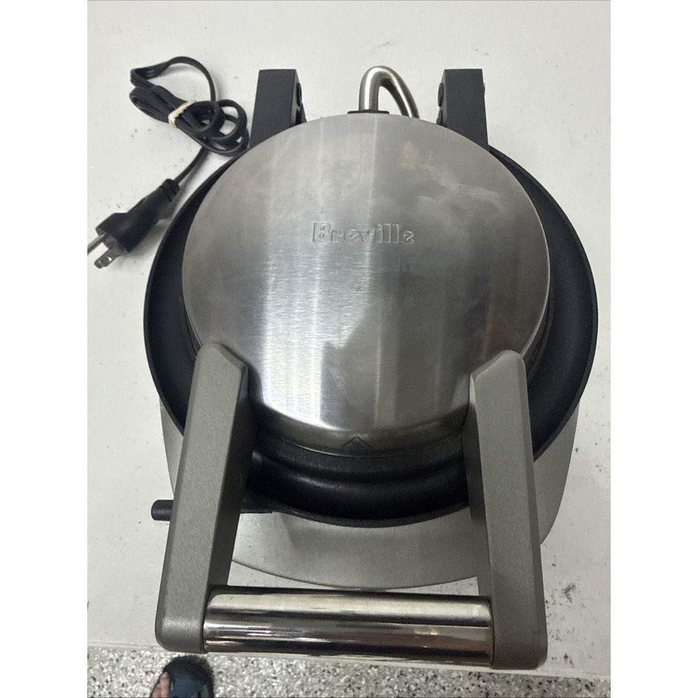 Breville Waffle Maker BWM520XL No Mess Stainless Steel WORKS Tested Clean EUC!! - Picture 4 of 13